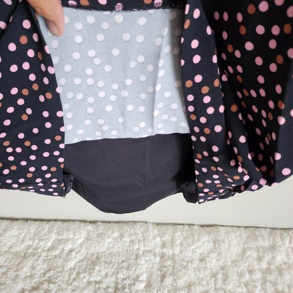 Boden Plus Size 3/4 Flutter Sleeve Black Polka Dot Delia Sheath Dress Size 16 - Picture 6 of 14